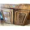 Image 1 : Oak Burl Veneer Sideboard 52H x 47L x 17D