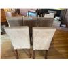 Image 3 : 6 Suede Dining Chairs Like New