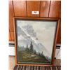 Image 1 : Peter Lee Oil On Canvas Mountain