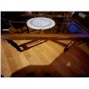 Image 1 : Coffee Table Glass & Wood 48L x 30W x 17H