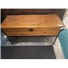 Image 1 : Wrought Iron Hall Bench / Chest 37L x 14W x 20H