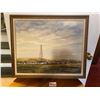 Image 1 : Oil Derrick Painting by "O.Vanldart(?)"