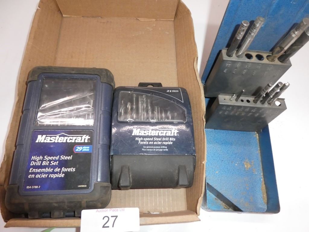 Mastercraft Bit Receiver Mastercraft high speed steel drill bit set & bits