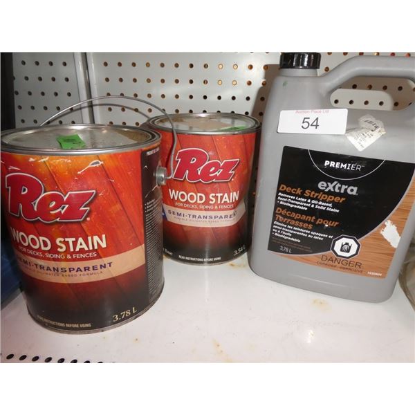 deck stripper, wood stain