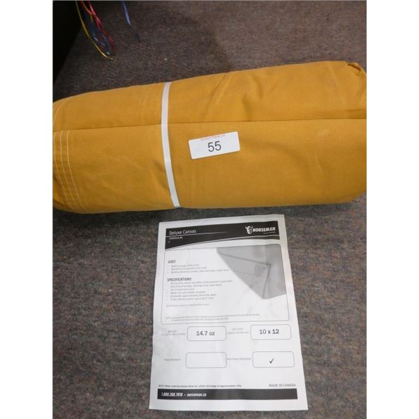 New deluxe canvas tarp 10x12