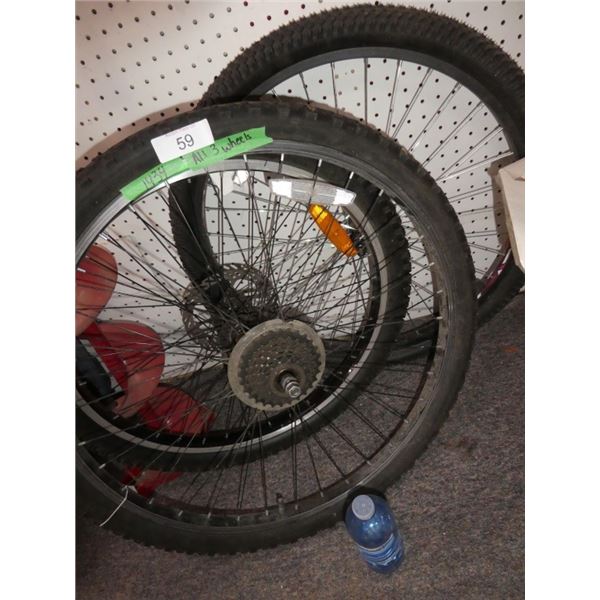 3 new bike tires