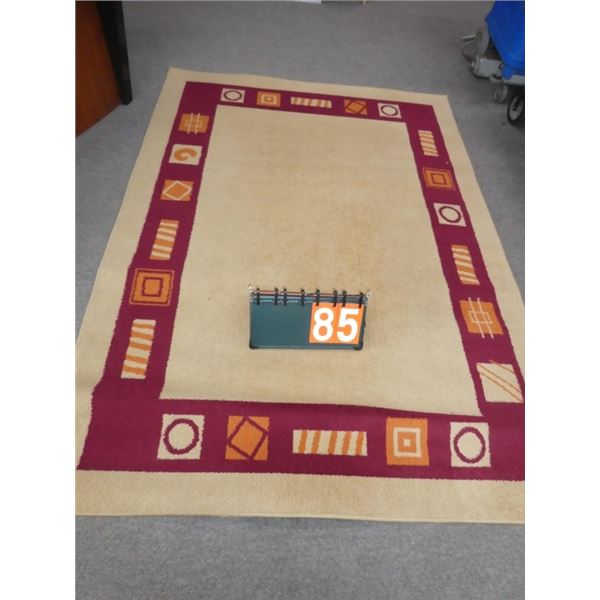 rug: Torino pile 100%, beige, 63"x89"