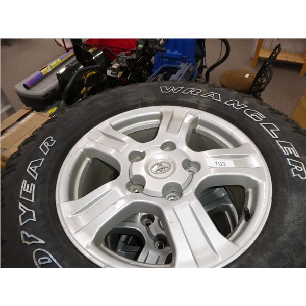 New Wrangler Good Year wheels LT275/70R18 125/122R