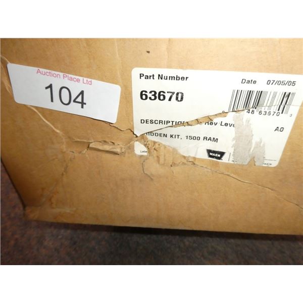 warn mounting kit Ram 1500