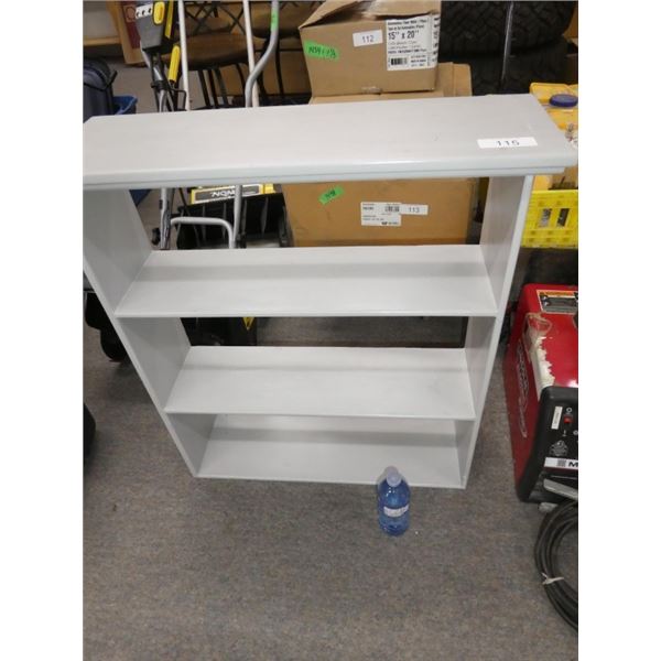 wooden shelving unit