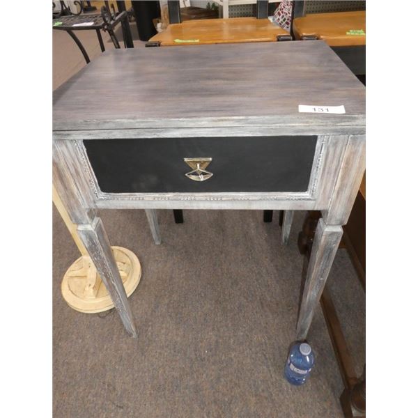wooden table made into cooler w/ openable top
