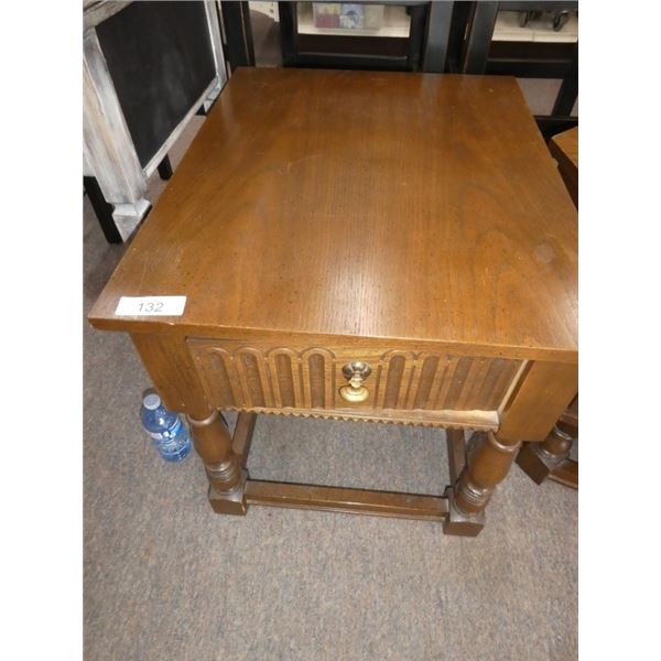 wooden table w/ drawer