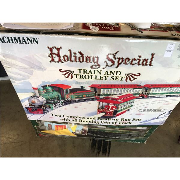Bachmann Holiday Special Train & Trolley Set