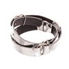 Image 7 : Chanel Metallic Silver Leather CC Belt
