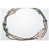 Image 1 : Chanel Silver-tone Metal Green Lab-created Gemstones CC Long Necklace