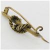 Image 6 : Antique Victorian 15k Yellow Gold Seed Pearl Knot Bar Pin Brooch