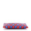 Image 3 : Celine Zip Pouch Houndstooth Fabic Blue, Multicolor, Red