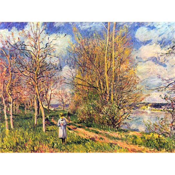 Alfred Sisley - Les Petits Prs au Printemps
