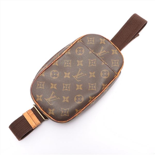 Louis Vuitton Brown Monogram Canvas Leather Pochette Gange Waist Bag