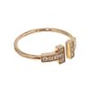 Image 2 : Tiffany & Co Gold T Wire Diamond Ring