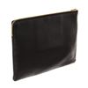 Image 3 : Celine Black Grained Leather Zip Pouch