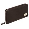 Image 2 : Fendi Dark Brown Salleria Leather Zip Around Wallet
