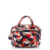 Image 1 : Prada Red Multicolor Printed Canvas Convertible Zip Around Small Satchel Bag