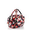 Image 2 : Prada Red Multicolor Printed Canvas Convertible Zip Around Small Satchel Bag