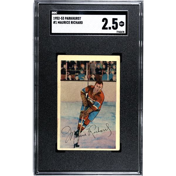 1952-53 Parkhurst #1 Maurice Richard (SGC 2.5)