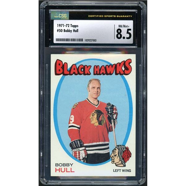1971-72 Topps #50 Bobby Hull (CSG 8.5)