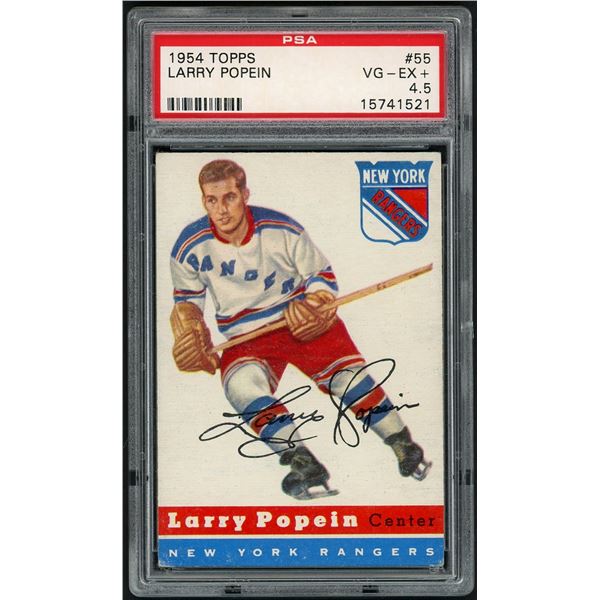 1954-55 Topps #55 Larry Popein RC (PSA 4.5)