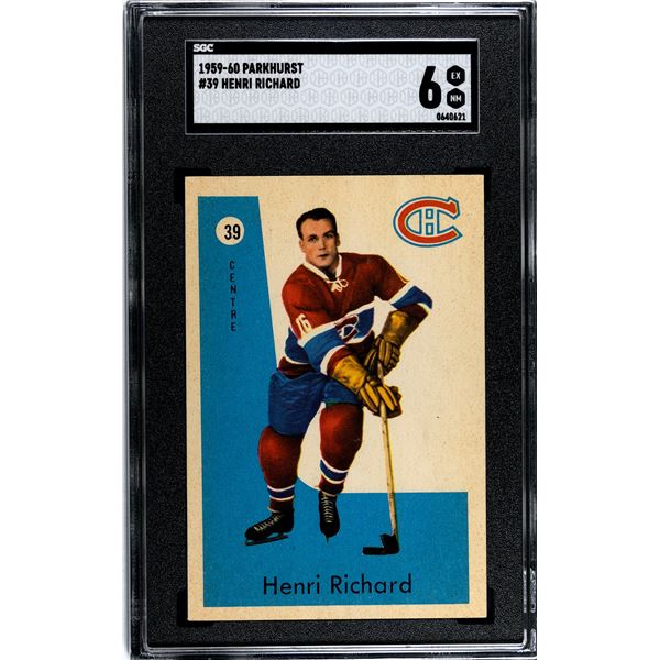 1959-60 Parkhurst #39 Henri Richard (SGC 6)