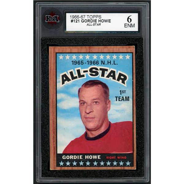 1966-67 Topps #121 Gordie Howe AS (KSA 6)