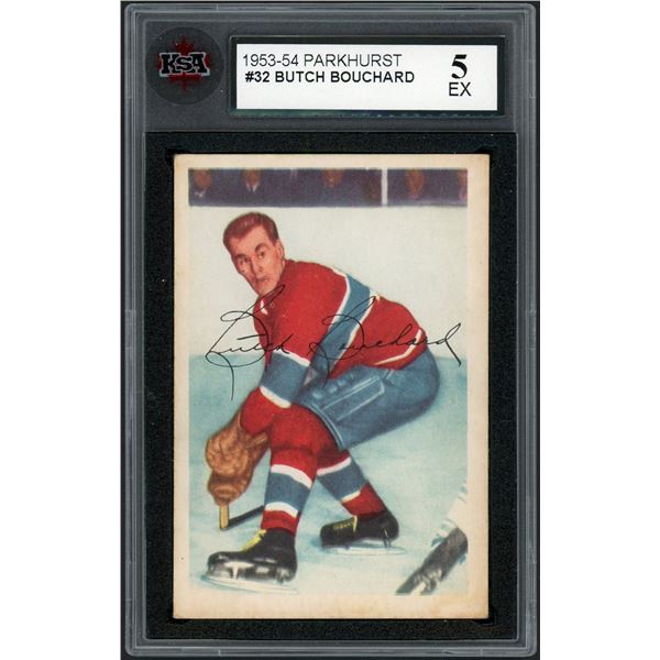 1953-54 Parkhurst #32 Butch Bouchard (KSA 5)