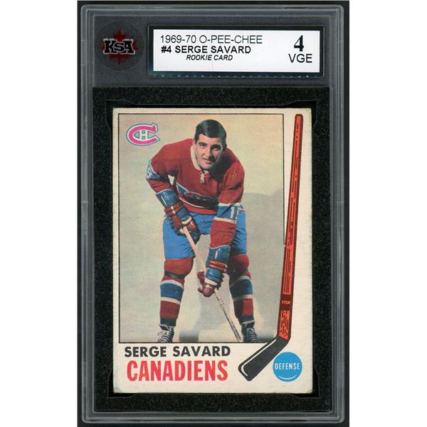 1969-70 O-Pee-Chee #4 Serge Savard RC (KSA 4)