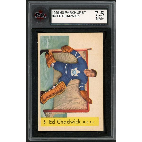 1959-60 Parkhurst #5 Ed Chadwick (KSA 7.5)