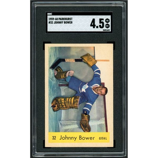 1959-60 Parkhurst #32 Johnny Bower (SGC 4.5)