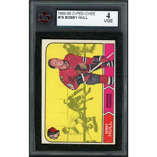 1968-69 O-Pee-Chee #16 Bobby Hull (KSA 4)