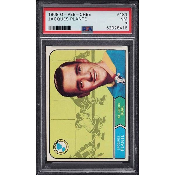 1968-69 O-Pee-Chee #181 Jacques Plante (PSA 7)