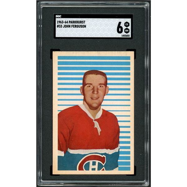 1963-64 Parkhurst #33 John Ferguson RC (SGC 6)