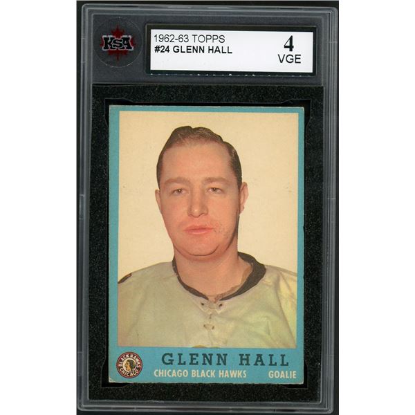 1962-63 Topps #24 Glenn Hall (KSA 4)