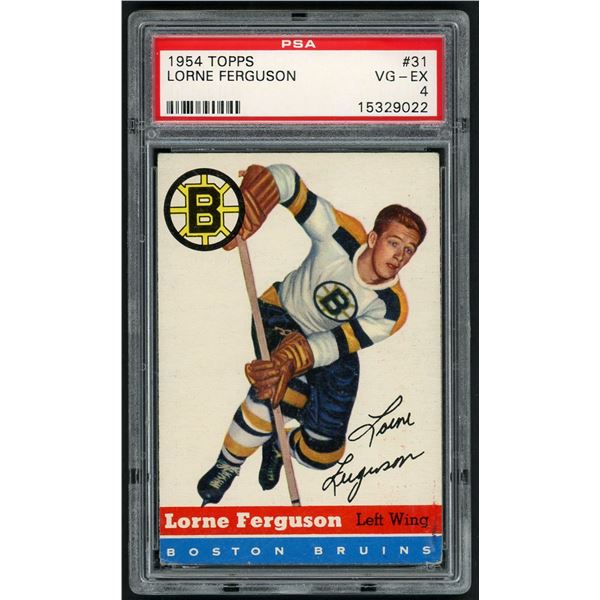 1954-55 Topps #31 Lorne Ferguson (PSA 4)