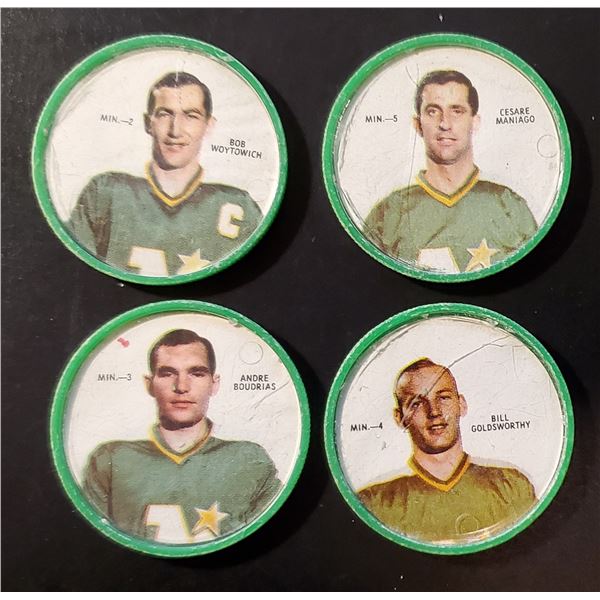 Lot of 8 x 1968-69 Shirrriff Coins (Rangers & N.Stars)