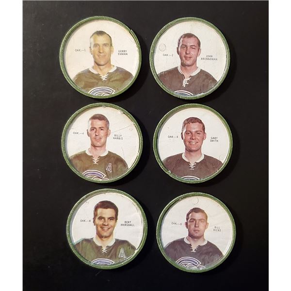 Lot of 6 x 1968-69 Shirriff Coins (Seals)