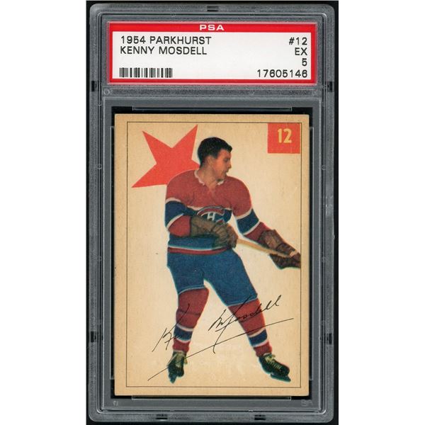 1954-55 Parkhurst #12 Ken Mosdell (PSA 5)