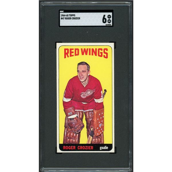 1964-65 Topps #47 Roger Crozier RC (SGC 6)