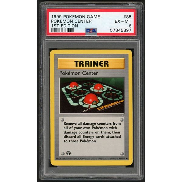 Pokemon: 1999 Pokemon Center Shadowless 1st Ed (PSA 6)