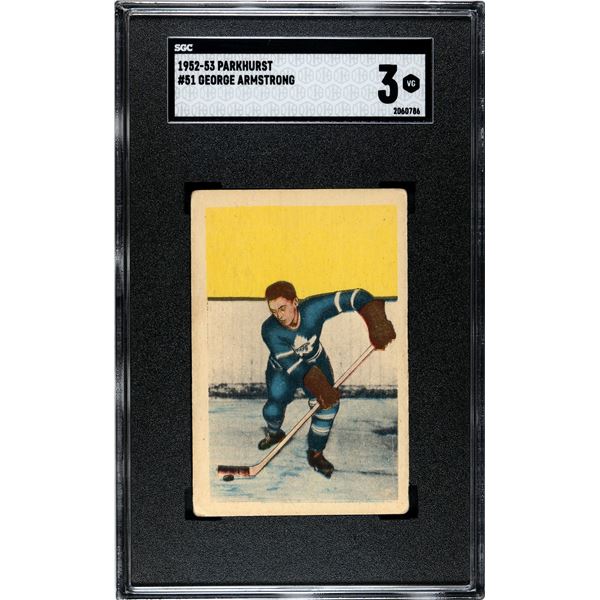 1952-53 Parkhurst #51 George Armstrong RC (SGC 3)