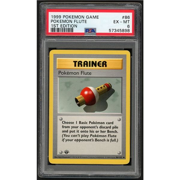 Pokemon 1999 Pokemon Flute Shadowless 1st Ed (PSA 6)