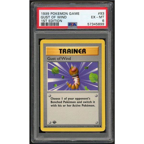 Pokemon: 1999 Gust of Wind Shadowless 1st Ed (PSA 6)